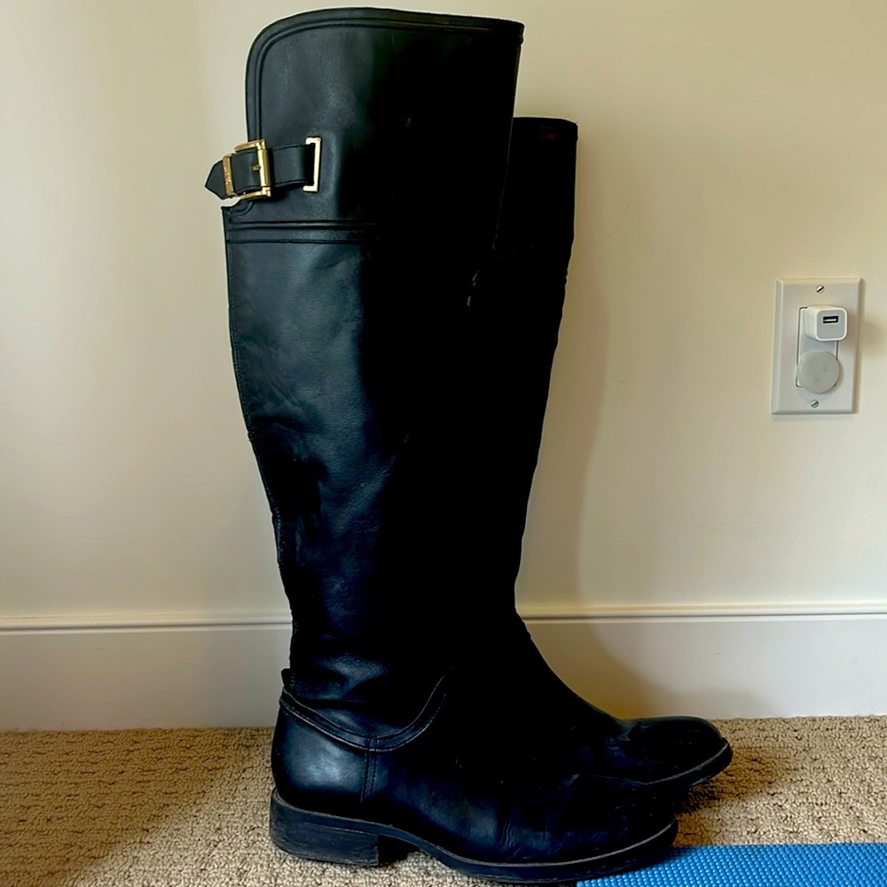Vince Camuto over the knee leather boots size 9.5